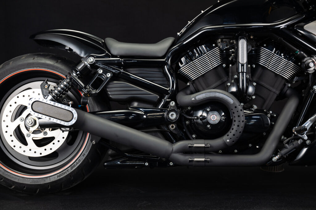BAD LAND Original : Oval Style 2in1 Exhaust System for V-ROD